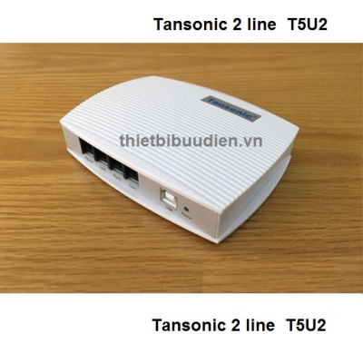 Box ghi âm điện thoại bàn 2 line (cắm cổng USB) Tansonic T5U2